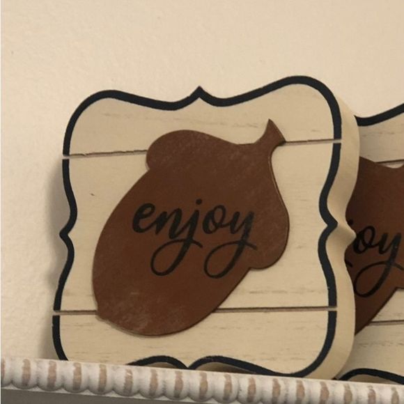 Shelf decor, table top 5”, wood - Picture 2 of 8